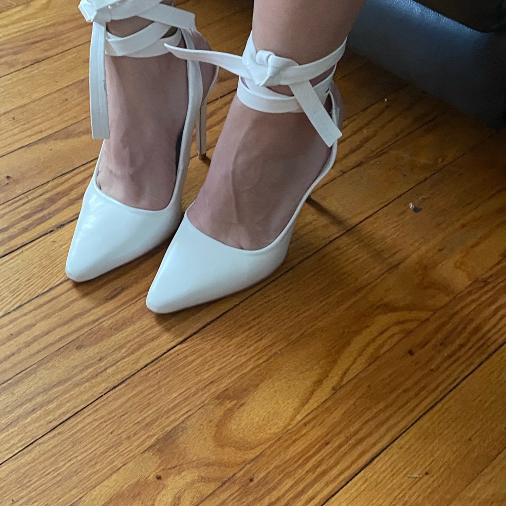 White tight heels